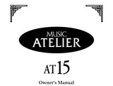 ROLAND AT-15 MUSIC ATELIER SERIES ELECTRONIC ORGAN OWNER'S MANUAL INC TRSHOOT GUIDE 120 PAGES ENG