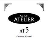 ROLAND AT-5 ATELIER SERIES ELECTRONIC ORGAN OWNER'S MANUAL INC TRSHOOT GUIDE 84 PAGES ENG