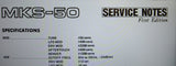 ROLAND MKS-50 SYNTHESIZER MODULE SERVICE NOTES FIRST EDITION INC BLK DIAGS SCHEMS PCB AND PARTS LIST 33 PAGES ENG