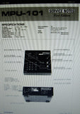 ROLAND MPU-101 MIDI-CV INTERFACE SERVICE NOTES FIRST EDITION INC BLK DIAG SCHEMS PCBS AND PARTS LIST 8 PAGES ENG