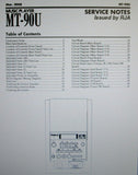 ROLAND MT-90U MUSIC PLAYER SERVICE NOTES INC BLK WIRING DIAG SCHEMS PCBS AND PARTS LIST 48 PAGES ENG