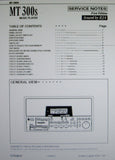 ROLAND MT-300s MUSIC PLAYER SERVICE NOTES FIRST EDITION  INC BLK DIAG SCHEMS PCBS AND PARTS LIST 16 PAGES ENG