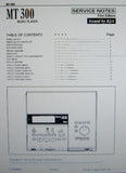 ROLAND MT-300 MUSIC PLAYER SERVICE NOTES FIRST EDITION  INC BLK DIAG WIRING DIAG SCHEMS PCBS AND PARTS LIST 16 PAGES ENG