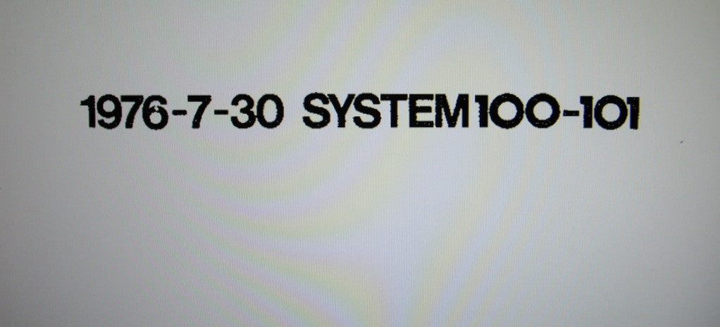 ROLAND SYSTEM 100 MODEL 101 SYNTHESIZER SERVICE NOTES INC BLK DIAG  SCHEMS PCBS AND PARTS LIST 46 PAGES ENG