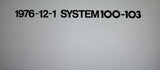 ROLAND SYSTEM 100 MODEL 103 AUDIO MIXER SERVICE NOTES INC BLK DIAG SCHEMS PCBS AND PARTS LIST 22 PAGES ENG