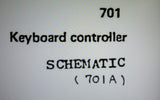 ROLAND SYSTEM 700 SYNTHESIZER SCHEMATIC DIAGRAMS 20 PAGES ENG