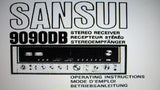 SANSUI 9090DB AM FM STEREO RECEIVER OPERATING INSTRUCTIONS INC CONN DIAGS 28 PAGES ENG