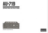 SANSUI AU-719 INTEGRATED STEREO AMP OPERATING INSTRUCTIONS INC CONN DIAGS 26 PAGES ENG