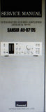 SANSUI AU-D7 AU-D5 INTEGRATED STEREO AMP LINEAR AND DD DC SERVICE MANUAL INC BLK DIAG SCHEMS PCBS AND PARTS LIST 11 PAGES ENG