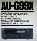 SANSUI AU-G99X INTEGRATED STEREO AMP OPERATING INSTRUCTIONS INC CONN DIAGS 44 PAGES ENG DEUT FRANC ESP ITAL