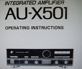 SANSUI AU-X501 INTEGRATED STEREO AMP OPERATING INSTRUCTIONS INC CONN DIAGS 8 PAGES ENG