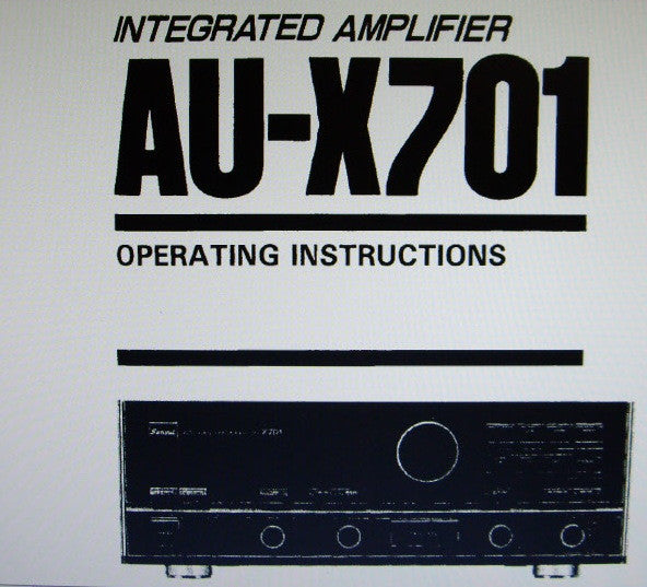 SANSUI AU-X701 INTEGRATED STEREO AMP OPERATING INSTRUCTIONS INC CONN DIAGS 13 PAGES ENG