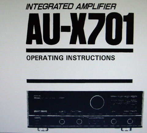 SANSUI AU-X701 INTEGRATED STEREO AMP OPERATING INSTRUCTIONS INC CONN DIAGS 13 PAGES ENG