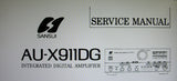 SANSUI AU-X911DG INTEGRATED DIGITAL STEREO AMP SERVICE MANUAL INC BLK DIAGS SCHEMS PCBS AND PARTS LIST 24 PAGES ENG