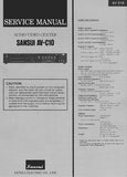 SANSUI AV-C10 AUDIO VIDEO CENTER SERVICE MANUAL  INC CONN DIAG BLK DIAG SCHEM DIAG PCBS AND PARTS LIST 12 PAGES ENG