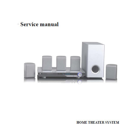 SANSUI HT-5002 HOME THEATER SYSTEM SERVICE MANUAL INC BLK DIAGS SCHEMS PCBS AND PARTS LIST 26 PAGES ENG