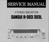 SANSUI R-303 R-303L STEREO RECEIVER SERVICE MANUAL INC BLK DIAGS SCHEMS PCBS AND PARTS LIST 12 PAGES ENG