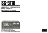 SANSUI SC-5110 STEREO CASSETTE TAPE DECK OPERATING INSTRUCTIONS INC CONN DIAG AND TRSHOOT GUIDE  50 PAGES ENG FRANC DEUT