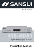 SANSUI STB-HD01 HIGH DEFINITION DIGITAL RECEIVER INSTRUCTION MANUAL INC CONN DIAGS AND TRSHOOT GUIDE 46 PAGES ENG