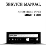 SANSUI TU-5900 AM FM  STEREO TUNER SERVICE MANUAL INC TRSHOOT GUIDE SCHEM DIAG PCBS AND PARTS LIST 14 PAGES ENG