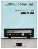 SANSUI TU-7900 AM FM STEREO TUNER SERVICE MANUAL INC TRSHOOT GUIDE BLK DIAGS SCHEM DIAG PCBS AND PARTS LIST 13 PAGES ENG