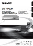 SHARP BD-HP20U BLU-RAY DISC PLAYER OPERATION MANUAL 58 PAGES ENG