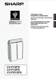 SHARP CV-P12PX CV-P13PX CV-PD13PX PORTABLE TYPE ROOM AIR CONDITIONER INSTALLATION AND OPERATION MANUAL 34 PAGES ENG