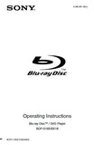SONY BDP-BX18 BDP-S185 BLU-RAY DISC DVD PLAYER OPERATING INSTRUCTIONS 28 PAGES ENG