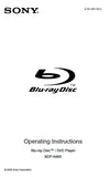 SONY BDP-N460 BLU-RAY DISC PLAYER OPERATING INSTRUCTIONS 71 PAGES ENG