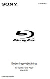 SONY BDP-S350 BLU-RAY DISC DVD PLAYER BETJENINGSVEJLEDNING 71 PAGES