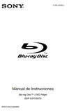 SONY BDP-S370 BDP-BX373 BLU-RAY DISC DVD PLAYER MANUAL DE INSTRUCCIONES 39 PAGES ESP