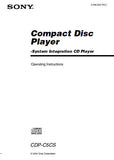 SONY CDP-C5CS CD PLAYER OPERATING INSTRUCTIONS 16 PAGES ENG
