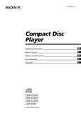 SONY CDP-C661 CDP-CE305 CDP-CE405 CDP-CE505 CD PLAYER OPERATING INSTRUCTIONS 78 PAGES ENG FRANC ESP SWED CHINESE