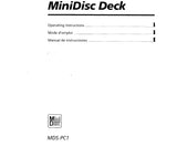 SONY MDS-PC1 MINIDISC DECK OPERATING INSTRUCTIONS BOOK 226 PAGES ENG FRANC ESP
