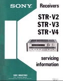 SONY STR-V2 STR-V3 STR-V4 RECEIVERS SERVICING INFORMATION INC BLK DIAGS AND SCHEM DIAGS 22 PAGES ENG