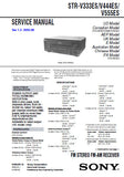 SONY STR-V333ES STR-V444ES STR-V555ES FM STEREO FM AM RECEIVER SERVICE MANUAL INC PCBS SCHEM DIAGS AND PARTS LIST 104 PAGES ENG