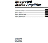 SONY TA-FB720R TA-FB820R TA-FB920R INTEGRATED STEREO AMPLIFIER OPERATING INSTRUCTIONS 48 PAGES ENG FRANC ESP PORT