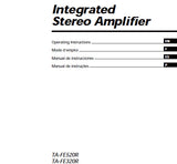 SONY TA-FE320R TA-FE520R INTEGRATED STEREO AMPLIFIER OPERATING INSTRUCTIONS 44 PAGES ENG FRANC ESP PORT