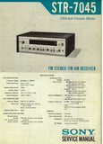 SONY STR-7045 FM STEREO FM AM RECEIVER SERVICE MANUAL INC BLK DIAGS PCBS SCHEM DIAGS AND PARTS LIST 60 PAGES ENG