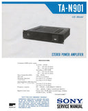 SONY TA-N901 STEREO POWER AMPLIFIER SERVICE MANUAL INC BLK DIAG PCBS SCHEM DIAG AND PARTS LIST 31 PAGES ENG