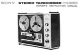 SONY TC-260 4 TRACK STEREO TAPECORDER OWNER'S INSTRUCTION MANUAL 20 PAGES ENG