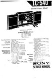 SONY TC-540 4 TRACK STEREOPHONIC TAPE-CORDER SERVICE MANUAL INC BLK DIAG PCBS SCHEM DIAGS AND PARTS LIST 74 PAGES ENG