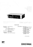 SONY TC-FX600 STEREO CASSETTE TAPE DECK SERVICE MANUAL INC BLK DIAGS PCBS SCHEM DIAGS AND PARTS LIST 39 PAGES ENG