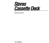 SONY TC-K679ES STEREO CASSETTE DECK OPERATING INSTRUCTIONS 20 PAGES ENG