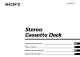 SONY TC-KB820S STEREO CASSETTE DECK OPERATING INSTRUCTIONS 60 PAGES ENG FRANC ESP PORT