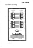 STUDER REVOX A80VU REEL TO REEL TAPE RECORDER EARLY CHANNEL AND TRANSPORT REMOTE OPERATING AND SERVICE INSTRUCTIONS INC BLK DIAGS SCHEMS PCBS AND PARTS LIST 53 PAGES ENG DEUT