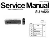 TECHNICS SU-V620 STEREO INTEGRATED AMPLIFIER SERVICE MANUAL INC 20 PAGES ENG