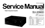 TECHNICS SU-X990D DIGITAL INTEGRATED AMPLIFIER SERVICE MANUAL INC BLK DIAG PCBS SCHEM DIAG AND PARTS LIST 25 PAGES ENG