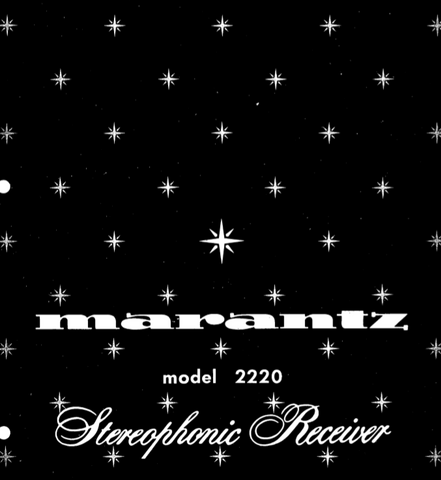 MARANTZ 2220 STEREOPHONIC RECEIVER SERVICE MANUAL INC PCBS SCHEM DIAGS AND PARTS LIST 28 PAGES ENG