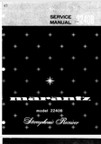 MARANTZ 2240B STEREOPHONIC RECEIVER SERVICE MANUAL INC BLK DIAG PCBS SCHEM DIAGS AND PARTS LIST 42 PAGES ENG